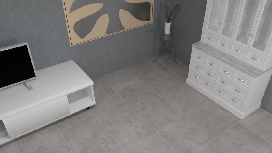 Flaviker Hyper Vloertegel | 60x60 cm | Gerectificeerd | Betonlook | Mat Grijs - Foto 3