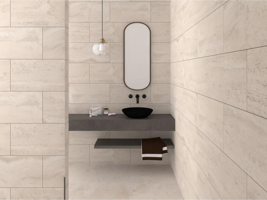 Flaviker Navona Vloertegel | 30x60 cm | Gerectificeerd | Marmerlook | Mat Bruin