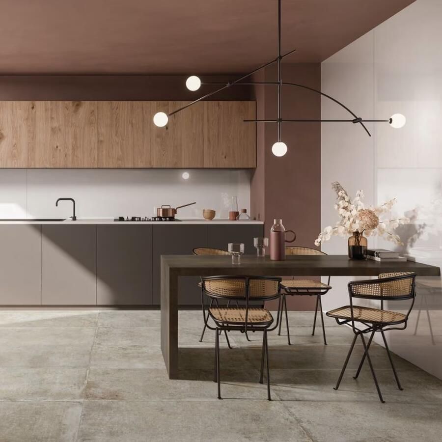 Flaviker Re-Tour Vloertegel | 60x120 cm | Gerectificeerd | Betonlook | Mat Bruin - Foto 2