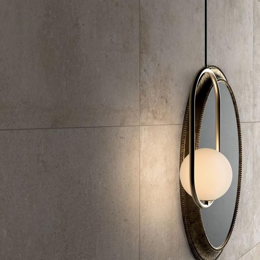 Flaviker Re-Tour Vloertegel | 60x120 cm | Gerectificeerd | Betonlook | Mat Ivoor