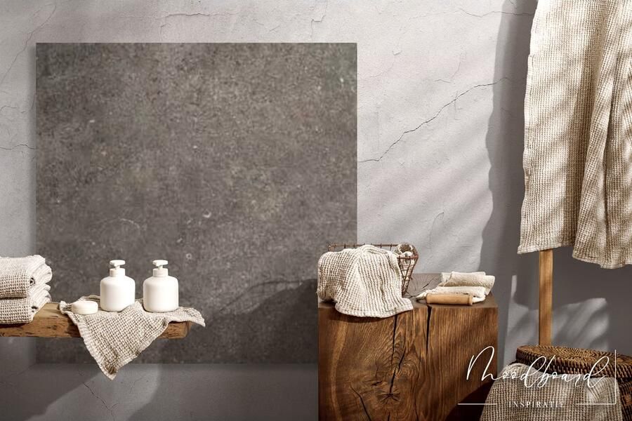 Flaviker Re-Tour Vloertegel | 60x60 cm | Gerectificeerd | Betonlook | Mat Antraciet - Foto 3