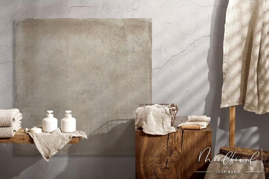 Flaviker Re-Tour Vloertegel | 60x60 cm | Gerectificeerd | Betonlook | Mat Bruin - Foto 3