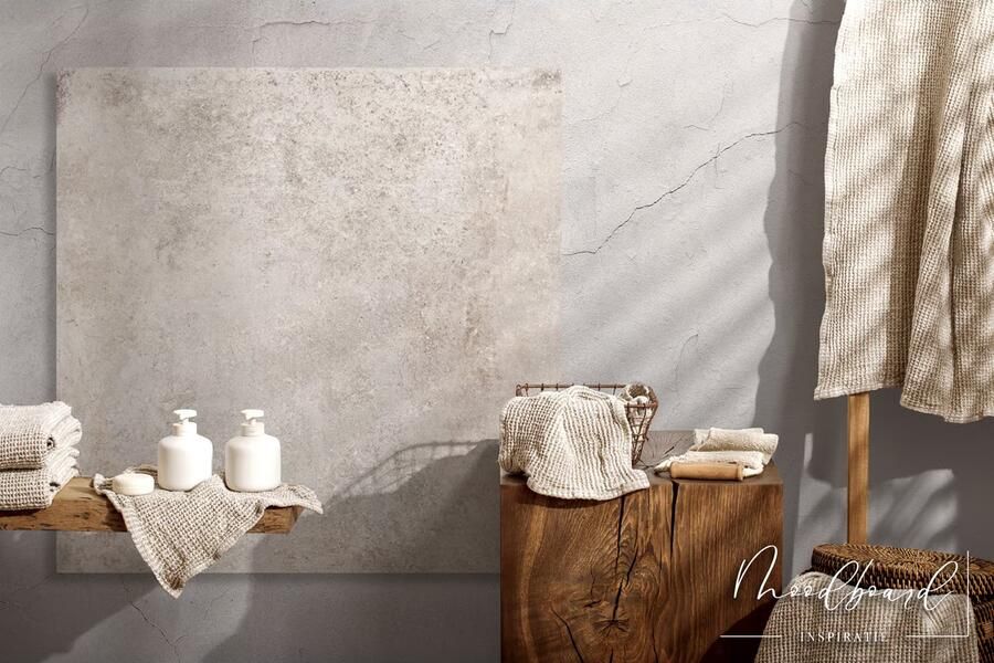 Flaviker Re-Tour Vloertegel | 60x60 cm | Gerectificeerd | Betonlook | Mat Ivoor - Foto 3