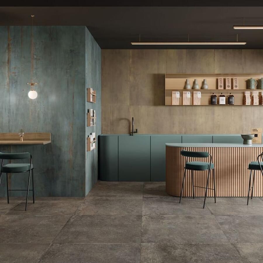 Flaviker Re-Tour Vloertegel | 90x90 cm | Gerectificeerd | Betonlook | Mat Antraciet - Foto 2