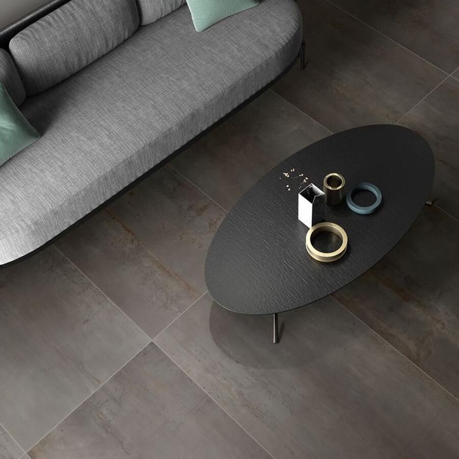 Flaviker Rebel Vloertegel | 60x120 cm | Gerectificeerd | Metallook | Mat Antraciet - Foto 3