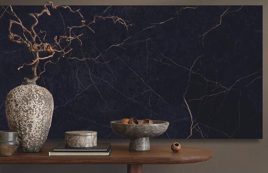 Flaviker Supreme Evo Vloertegel | 60x120 cm | Gerectificeerd | Marmerlook | Glans Zwart - Foto 2