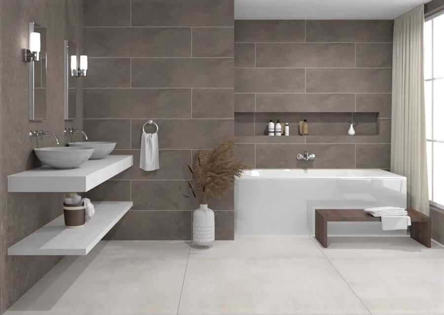 Fondovalle Planeto Vloertegel | 30x120 cm | Gerectificeerd | Natuursteenlook | Mat Grijs