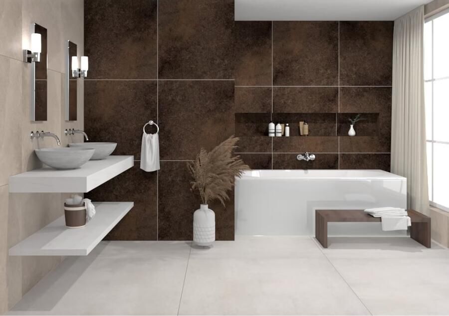 Fondovalle Planeto Vloertegel | 80x80 cm | Gerectificeerd | Natuursteenlook | Mat Zwart