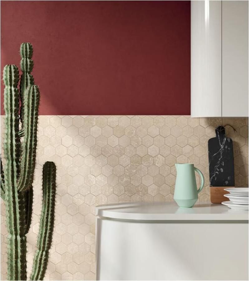 Fondovalle Planeto Wandtegel | 26x30 cm | Gerectificeerd | Natuursteenlook | Mat Beige - Foto 3