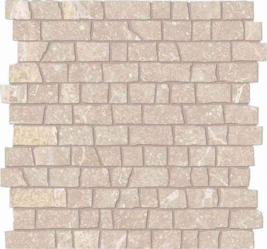 Fondovalle Planeto Wandtegel | 30x30 cm | Gerectificeerd | Natuursteenlook | Mat Beige