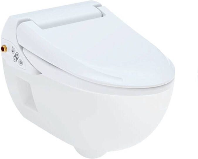 Geberit AquaClean 4000 compleet toiletsysteem wandcloset met bidetfunctie inlcusief zitting wit