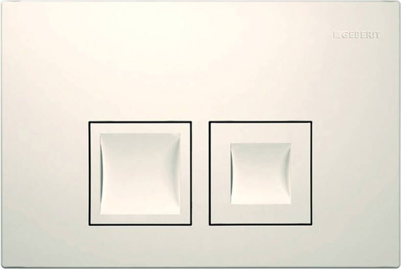 GEBERIT Delta 50 tweeknops mechanische bedieningsplaat spoelsysteem kunststof 164x246x25mm alpine wit - Foto 2