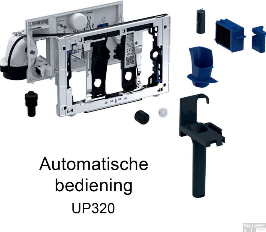 Geberit DuoFresh toiletstick houder automatische activering met geurzuivering voor Sigma 12 cm chroom