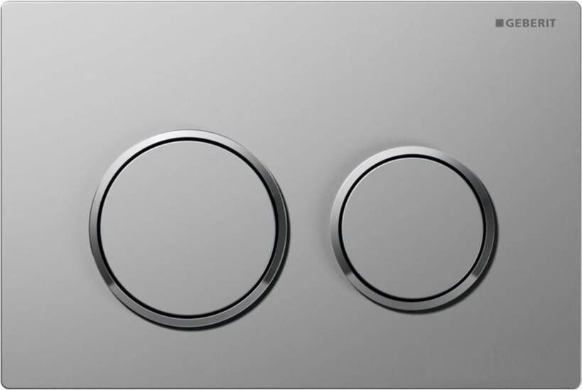 Geberit Omega20 2 knops bedieningspaneel 21 2 x 14 2 x 1 cm plaat matchroom knoppen matchroom ringen glans chroom