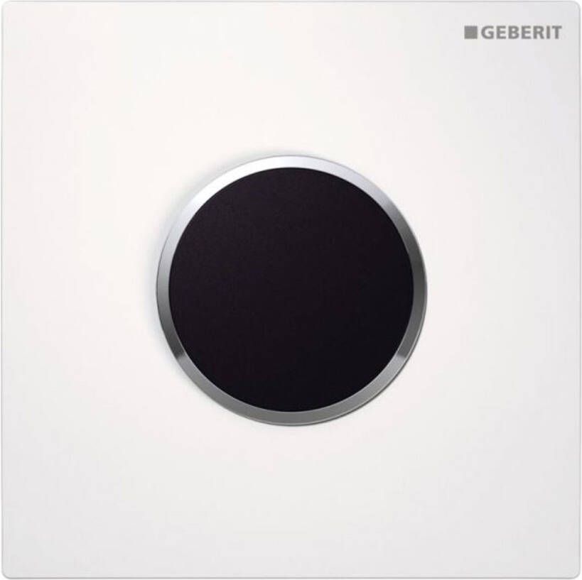 Geberit HyTronic bedieningplaat met frontbediening voor toilet urinoir 13x13cm wit 116025KJ1