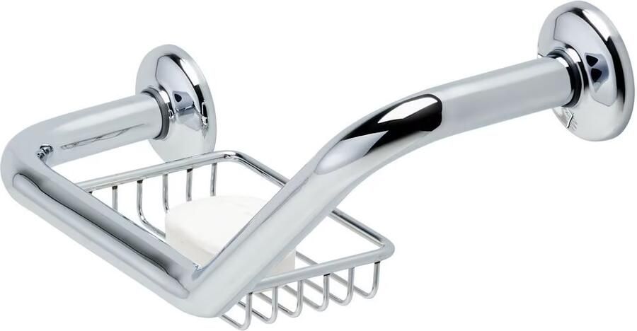 Geesa Badgreep Hotel | 40 cm | Met zeephouder | Chroom - Foto 2