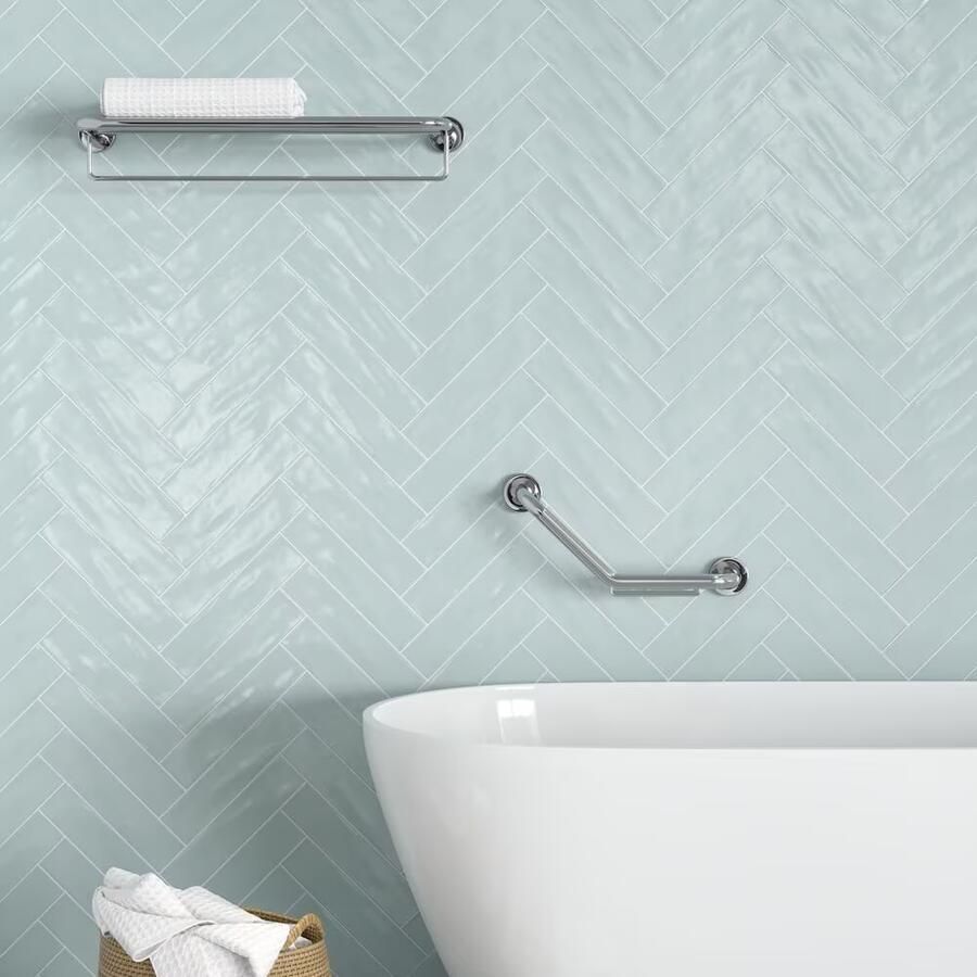 Geesa Badgreep Luna | 40 cm | Met zeephouder | Chroom