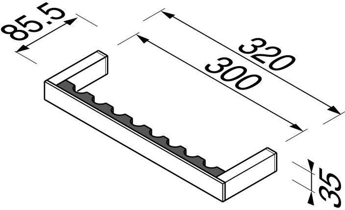 Geesa Badgreep Modern Art | 30 cm | Chroom - Foto 2