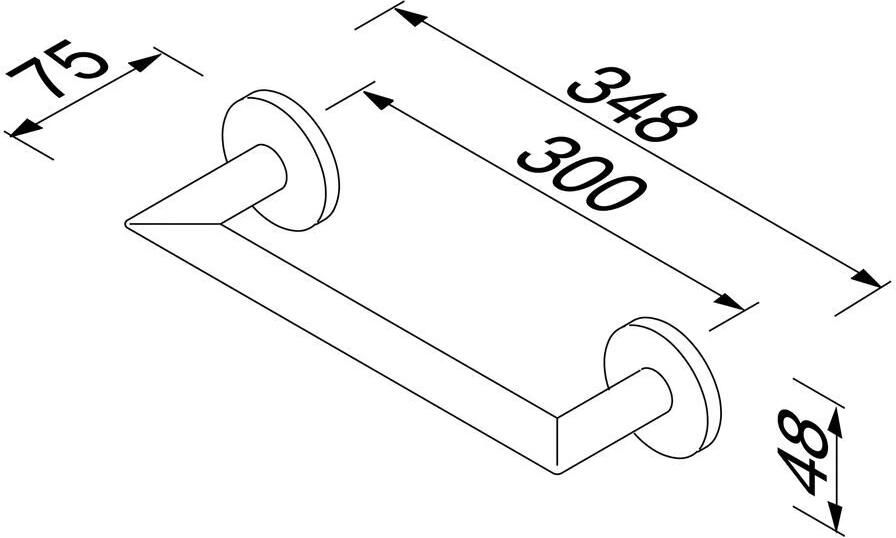 Geesa Badgreep Nemox | 30 cm | Chroom - Foto 2