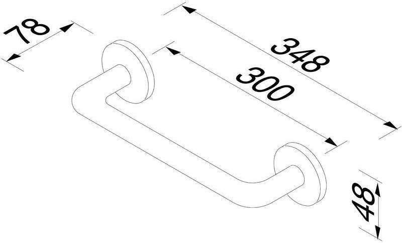 Geesa Badgreep Nemox | 30 cm | Chroom - Foto 2