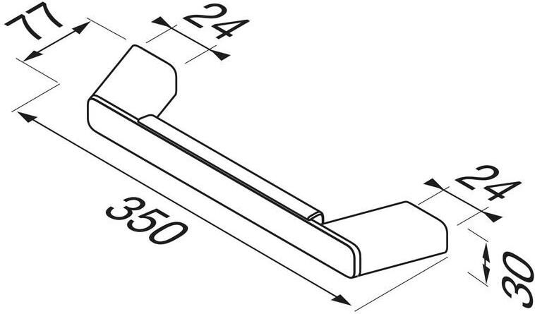 Geesa Badgreep Shift | 30 cm | RVS geborsteld - Foto 3