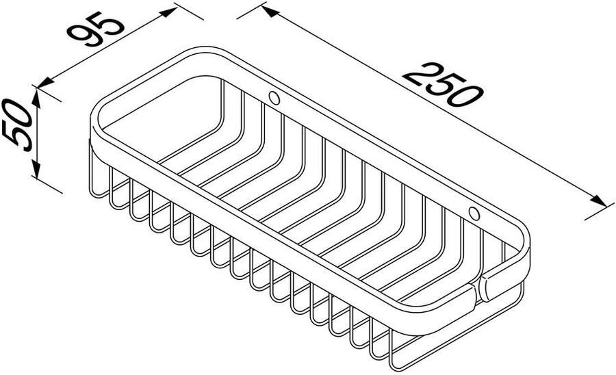 Geesa Douchemand Basket | 25 cm | Chroom