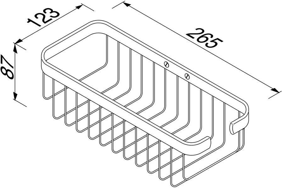 Geesa Douchemand Basket | 27 cm | Chroom - Foto 2