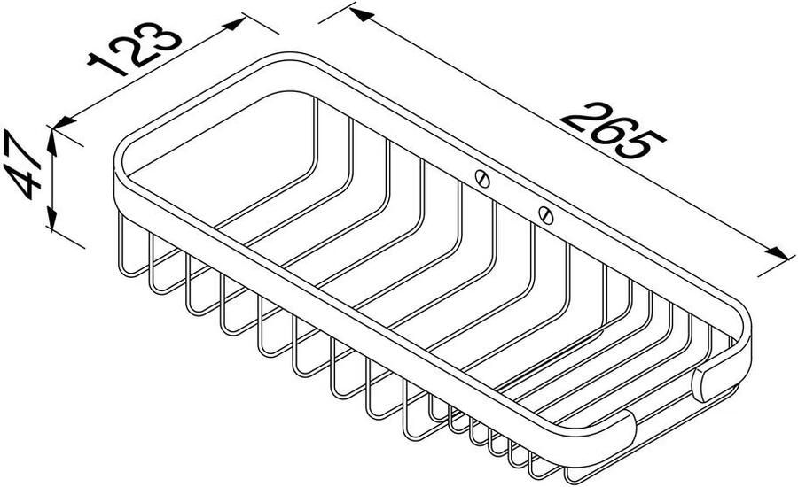 Geesa Douchemand Basket | 27 cm | Chroom