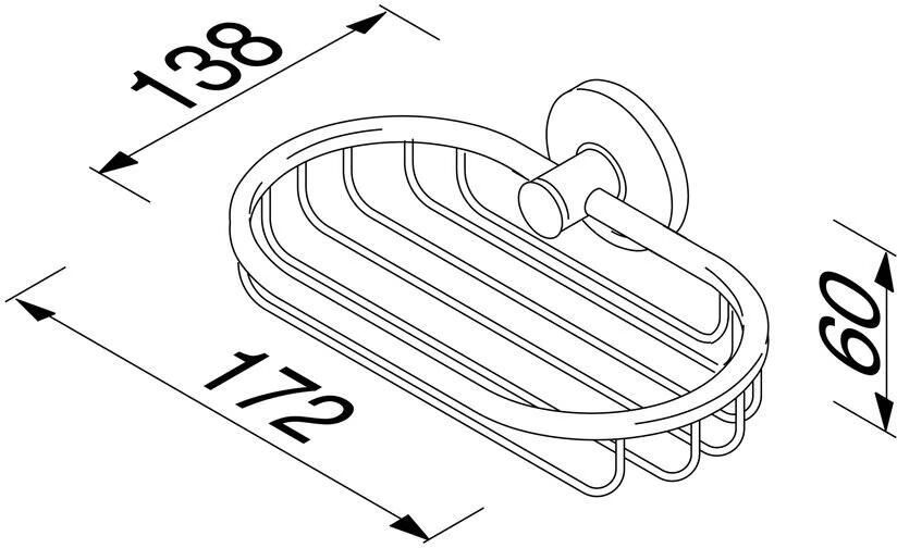 Geesa Douchemand Hotel | 17 cm | Chroom