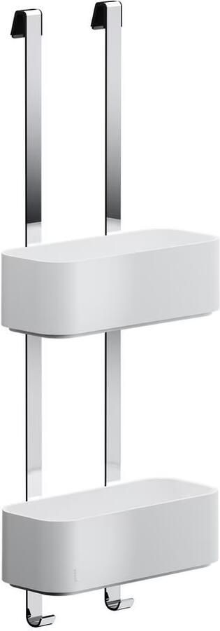 Geesa Doucherek Frame | 25 cm | Ophangbaar | Wit-chroom - Foto 4