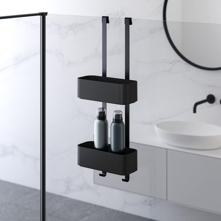 Geesa Doucherek Frame | 25 cm | Ophangbaar | Zwart