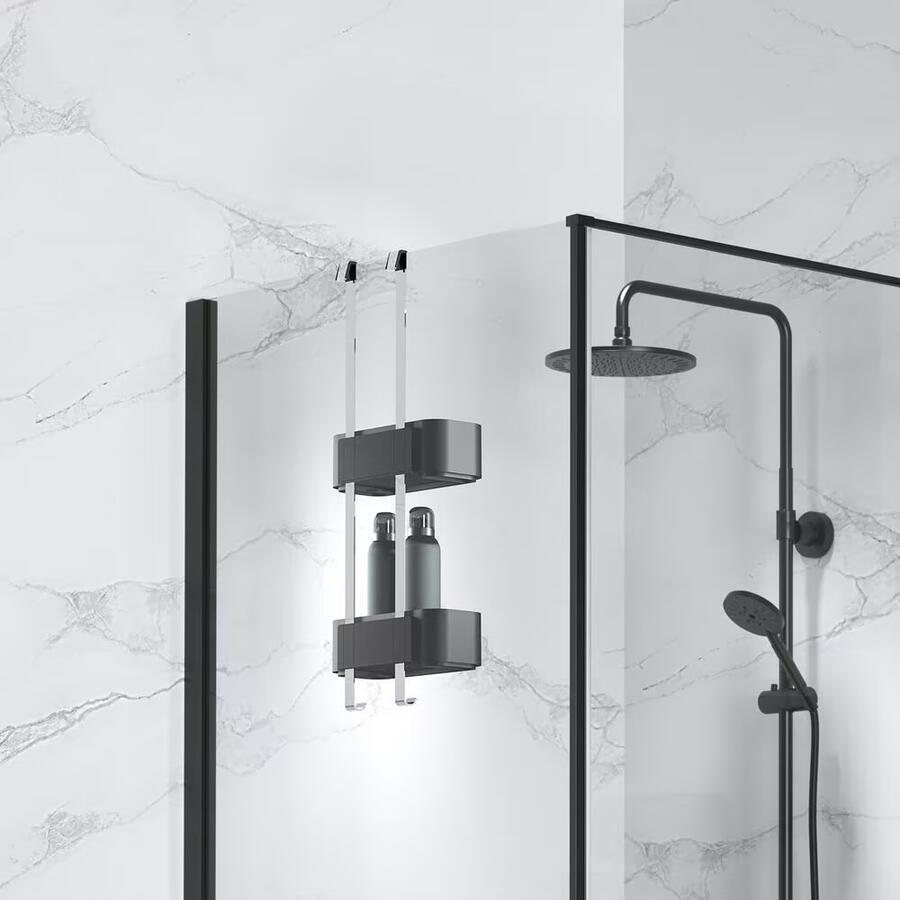 Geesa Doucherek Frame | 25 cm | Ophangbaar | Zwart - Foto 2