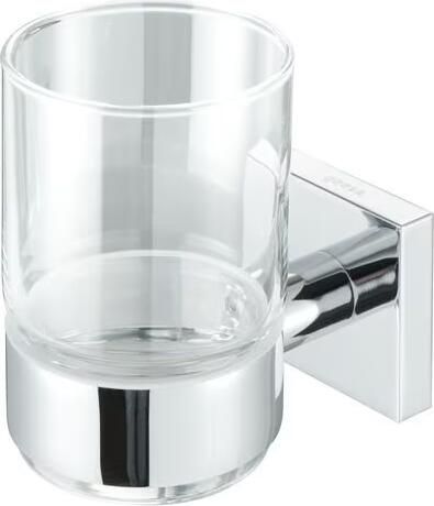 Geesa Glashouder Nelio | Met glas | Chroom - Foto 4