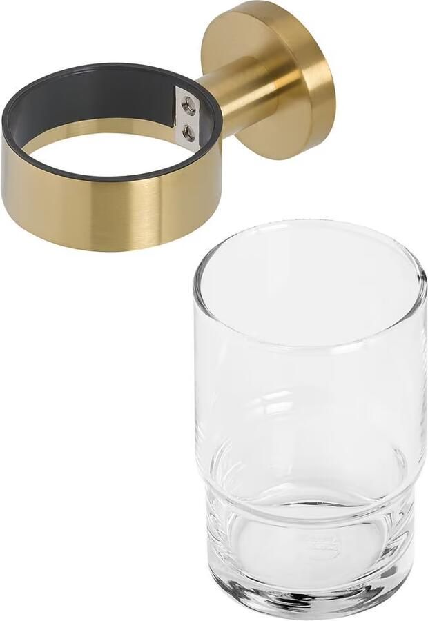 Geesa Glashouder Nemox | Met glas | Geborsteld goud - Foto 2