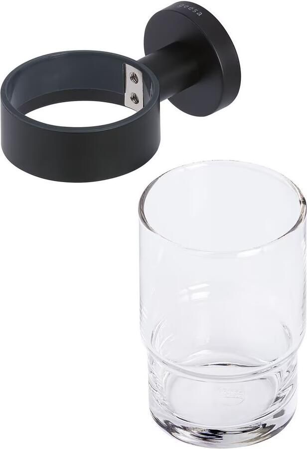 Geesa Glashouder Nemox | Met glas | Zwart - Foto 4