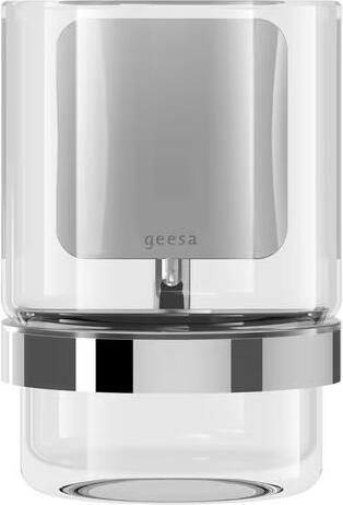 Geesa Glashouder Topaz | Met glas | Chroom - Foto 3