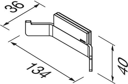 Geesa Handdoekhaak Craft | Dubbel haaks | RVS gepolijst - Foto 2