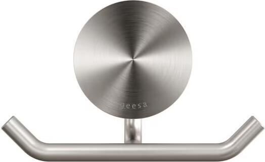 Geesa Handdoekhaak Opal | Dubbel haaks | RVS geborsteld - Foto 4