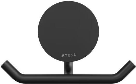 Geesa Handdoekhaak Opal | Dubbel haaks | Zwart - Foto 3