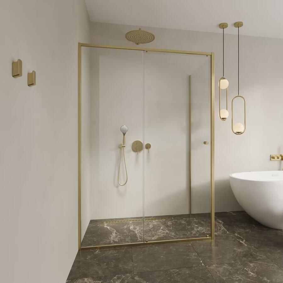 Geesa Handdoekhaak Shift | Medium | Goud geborsteld - Foto 2