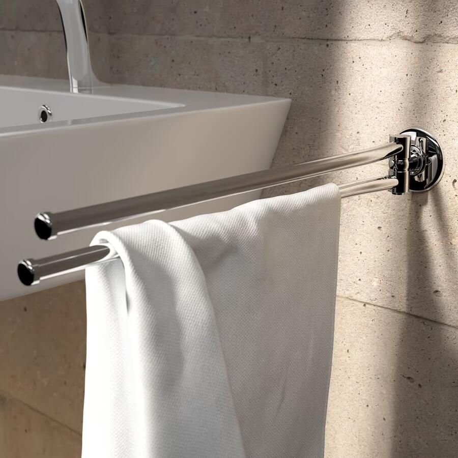 Geesa Handdoekrek Hotel | 2-armig | Chroom