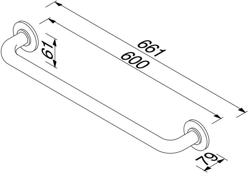 Geesa Handdoekrek Hotel | 60 cm | Chroom