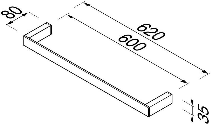 Geesa Handdoekrek Modern Art | 60 cm | Chroom