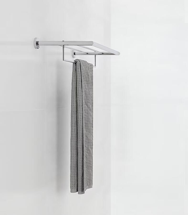 Geesa Handdoekrek Nemox | 60 cm | Met plateau | Chroom - Foto 2