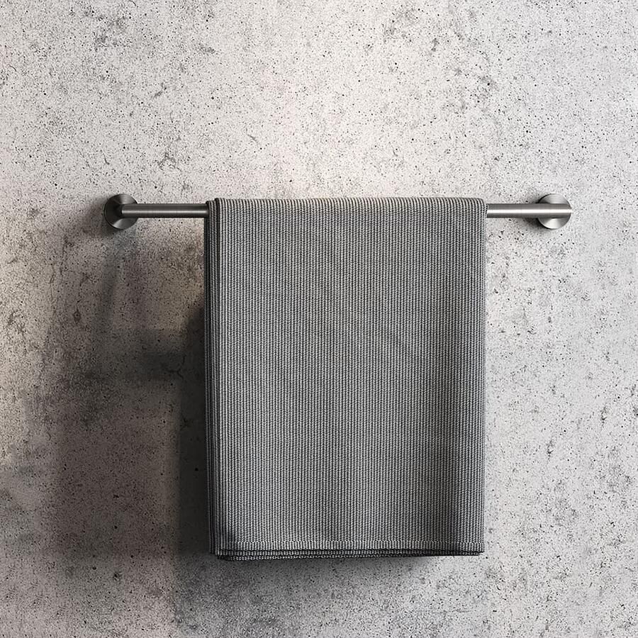 Geesa Handdoekrek Nemox | 60 cm | Zwart metaal geborsteld
