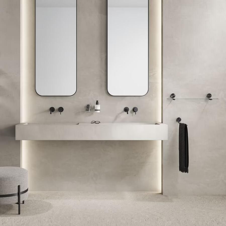 Geesa Zeepdispenser Opal | 200 ml | Zwart metaal geborsteld