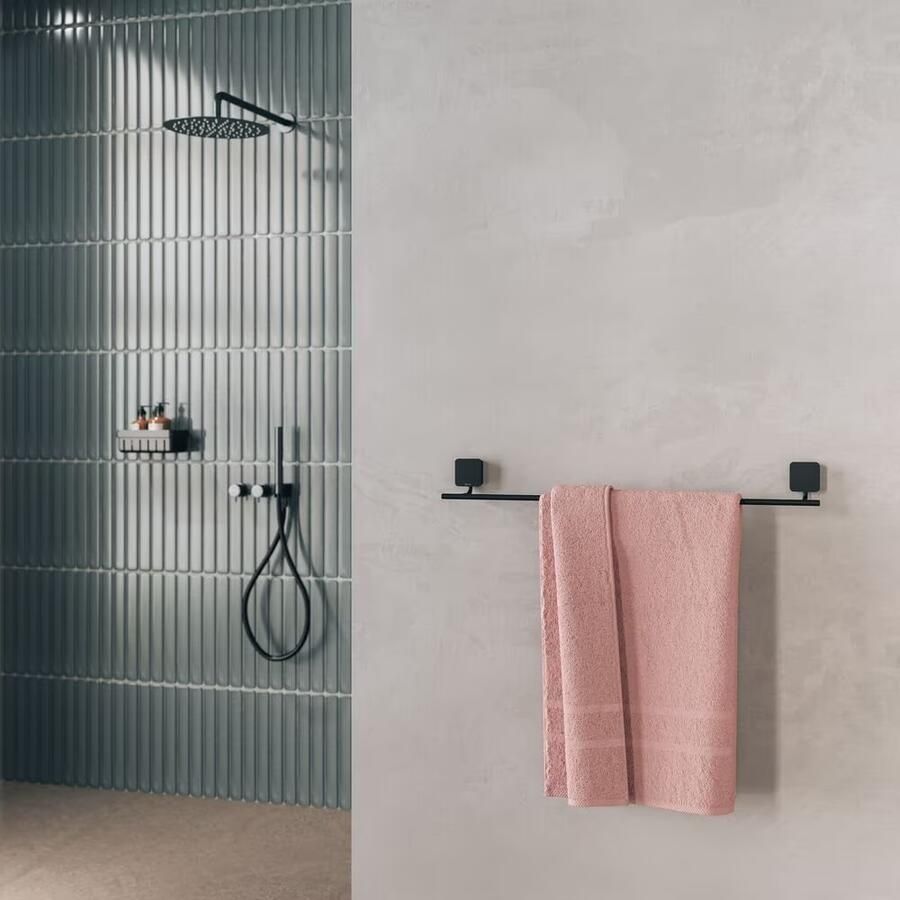 Geesa Handdoekrek Topaz | 60 cm | Zwart