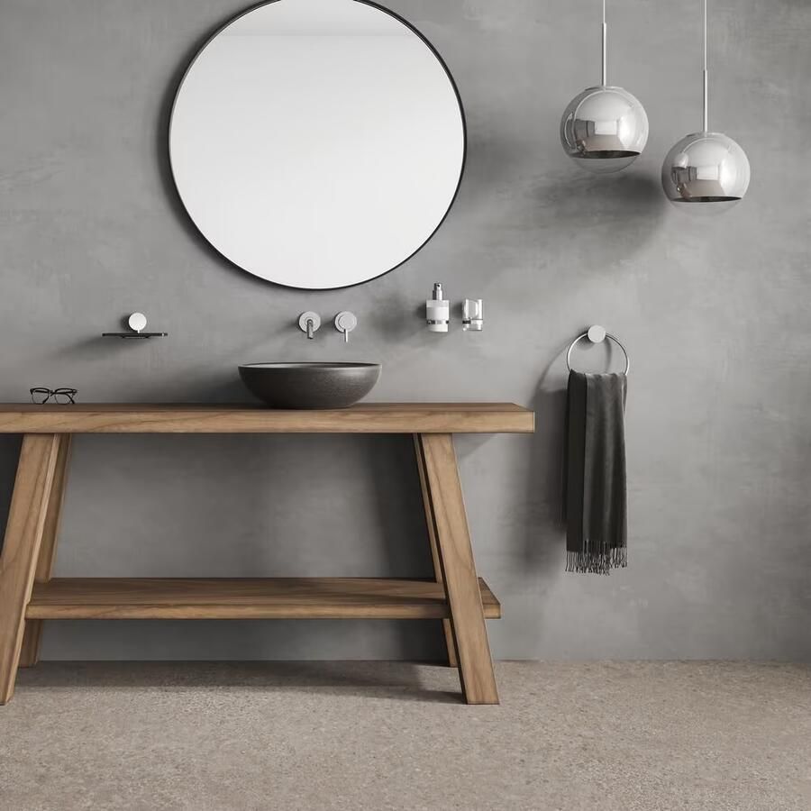 Geesa Handdoekring Opal | Chroom - Foto 2