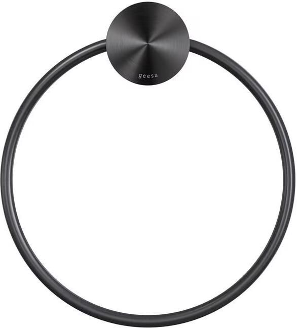 Geesa Handdoekring Opal | Geborsteld metaal zwart - Foto 4