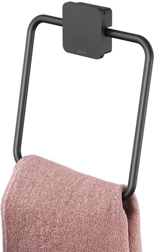 Geesa Handdoekring Topaz | Zwart - Foto 2